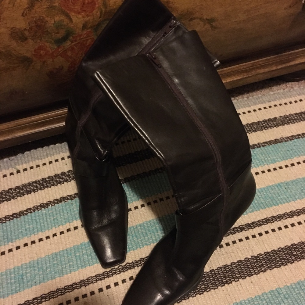 Franco Sarta brown leather boot, 7 1/2 M